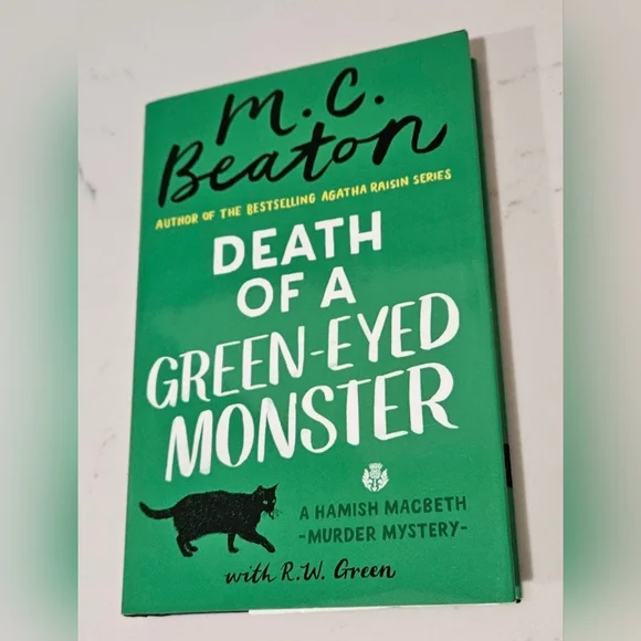 Death of a Green-Eyed Monster A Hamish Macbeth Mystery Hardcover Book - Picture 1 of 6